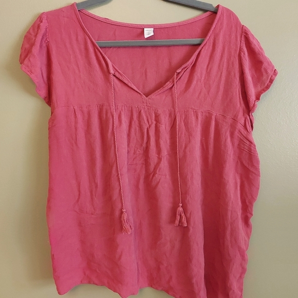 Old Navy Dusty Rose Boho Top - Picture 1 of 2
